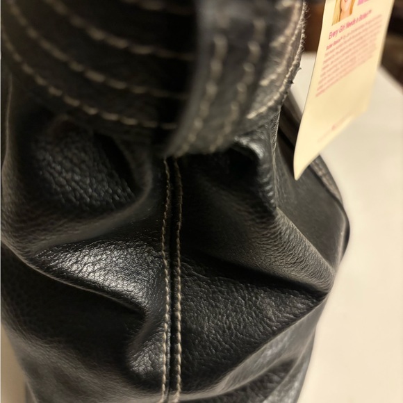 Butler Basics Black Tote Bag with Silver Buckle NWT - Picture 4 of 8